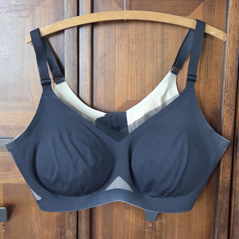 Honeylove Crossover Black Wireless Bra 1X